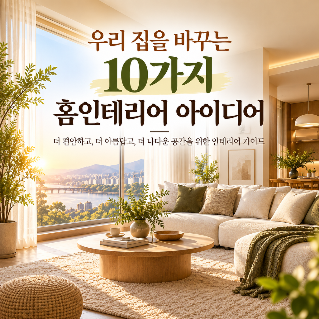 모두의홈인테리어가 우리 집을 바꾸는 10가지 홈인테리어 아이디어를 공개했다.
