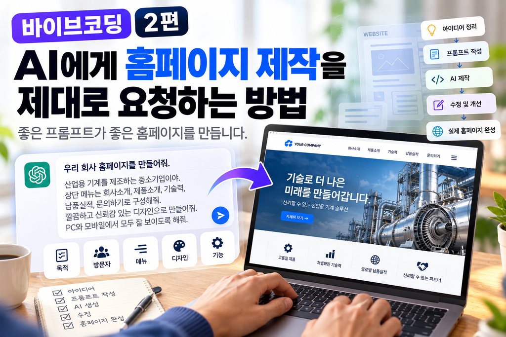 AI에게 홈페이지 제작을 제대로 요청하는 방법